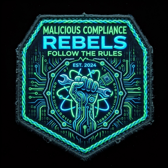 Malicious Compliance Rebels Follow the Rules Patch